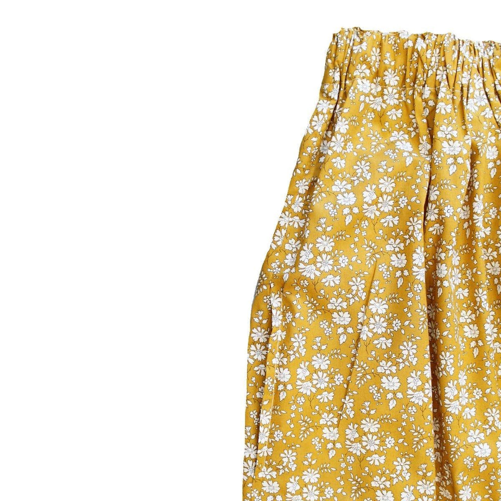 Women's Edie Midi Skirt made with Liberty Fabric CAPEL MUSTARD - Coco & Wolf