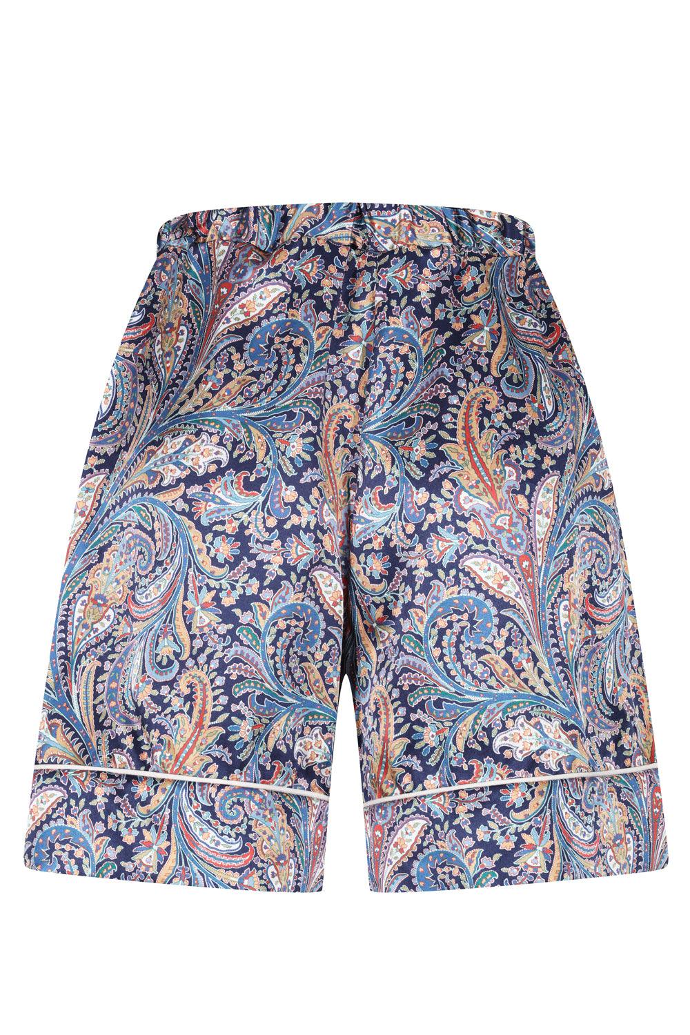 Women's Silk Bed Shorts made with Liberty Fabric GREAT MISSENDEN - Coco & Wolf