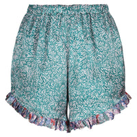 Women's Silk Bed Shorts made with Liberty Fabric WILLOW WOOD - Coco & Wolf