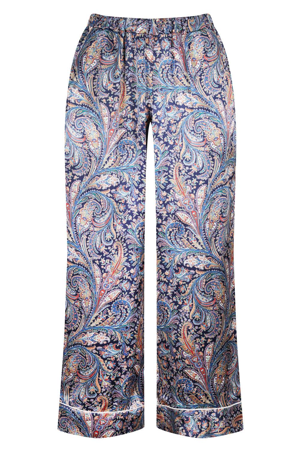Women's Silk Pyjama Trousers made with Liberty Fabric GREAT MISSENDEN - Coco & Wolf