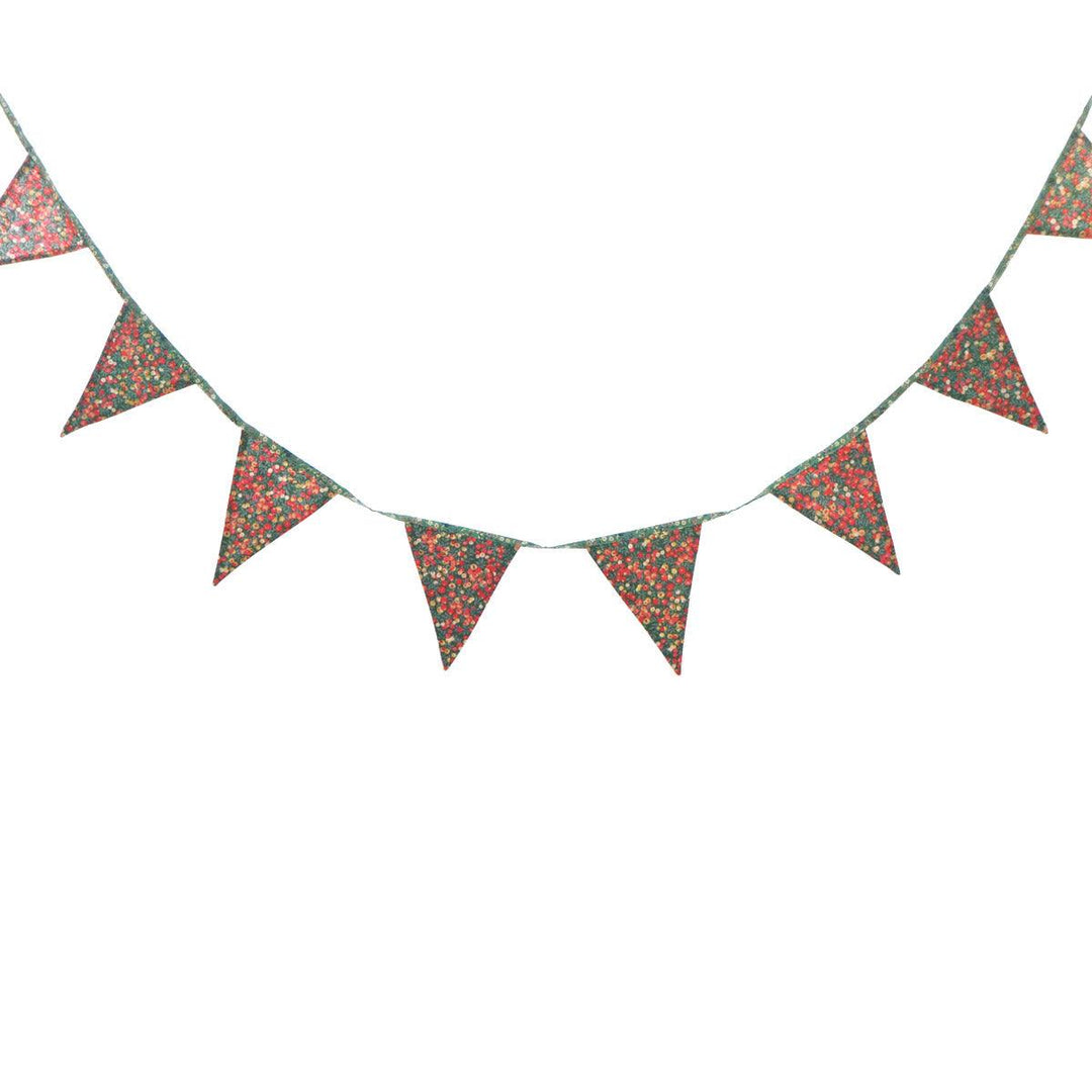 Christmas Flag Bunting made with Liberty Fabrics - Coco & Wolf